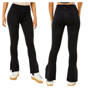 Addison Bay Colleen Black Flare Pants with Side Slit Size Small NWT